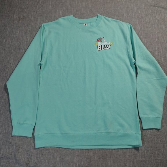 Mountain Dew Baja Blast 20th Bajaversary Promo Crewneck Sweatshirt Sold Out Mens - Picture 1 of 13